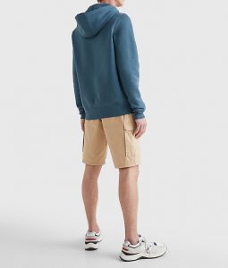 TOMMY HILFIGER – Felpa IN TESSUTO FLEX CON CAPPUCCIO E LOGO