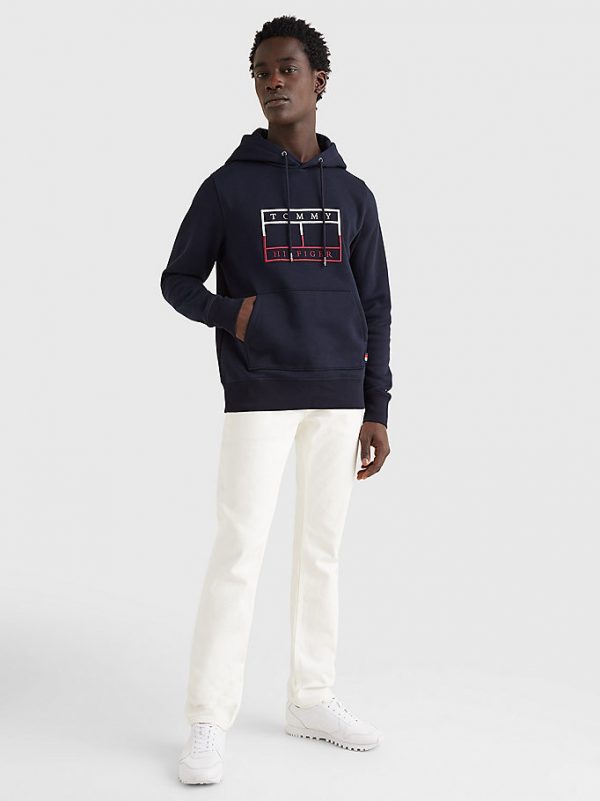 TOMMY HILFIGER – Felpa CON CAPPUCCIO E BANDIERA GRAFICA