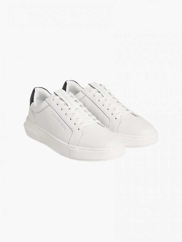 CALVIN KLEIN – Sneaker In Pelle BIANCHE