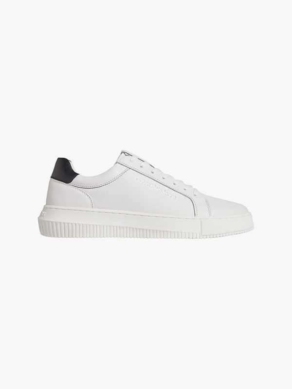 CALVIN KLEIN – Sneaker In Pelle BIANCHE