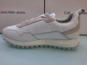 CALVIN KLEIN – Scarpe Uomo Toothy Runner Laceup Bianco