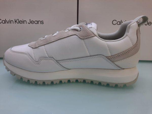 CALVIN KLEIN – Scarpe Uomo Toothy Runner Laceup Bianco