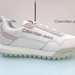 CALVIN KLEIN – Scarpe Uomo Toothy Runner Laceup Bianco