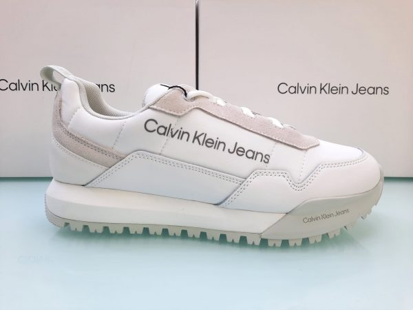CALVIN KLEIN – Scarpe Uomo Toothy Runner Laceup Bianco