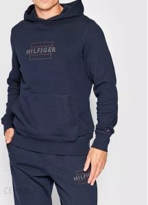 TOMMY HILFIGER – Felpa UOMO CON CAPPUCCIO E LOGO STAMPATO