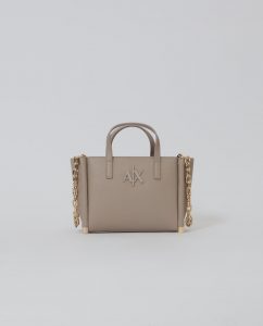 ARMANI EXCHANGE – Borsa Donna a Mano in Pelle Sintetica Beige