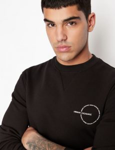 ARMANI EXCHANGE – Felpa Uomo Collo Tondo con Logo