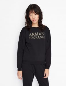 ARMANI EXCHANGE – Felpa Donna Sweatshirt Nero