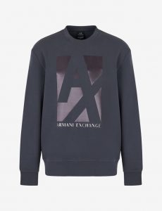 ARMANI EXCHANGE – Felpa Uomo Girocollo Grigio