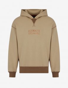 ARMANI EXCHANGE – Felpa con Cappuccio in Misto Cotone Organico