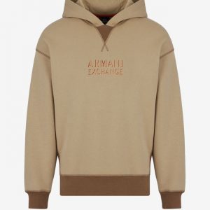 ARMANI EXCHANGE – Felpa con Cappuccio in Misto Cotone Organico