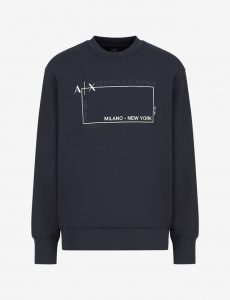 ARMANI EXCHANGE – Felpa Girocollo in Jersey Misto Cotone