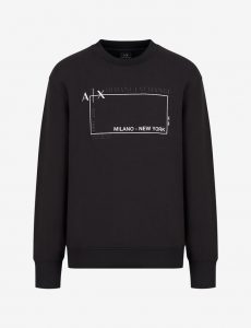 ARMANI EXCHANGE – Felpa Girocollo in Jersey Misto Cotone