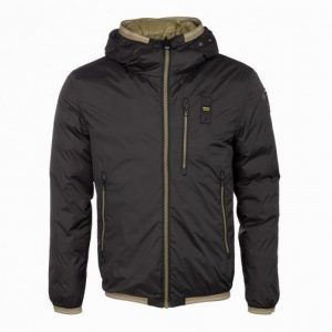 BLAUER – PIUMINO Uomo REVERSIBILE IMBOTTITURA ECO LENNON NERO