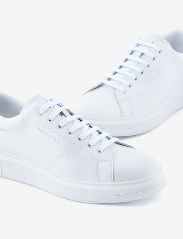 ARMANI EXCHANGE – Scarpe Uomo Sneakers in Action Leather Bianco