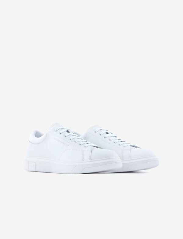 ARMANI EXCHANGE – Scarpe Uomo Sneakers in Action Leather Bianco