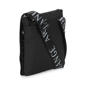 ARMANI EXCHANGE – Tracolla Unisex Regolabile Logata Nero