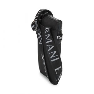 ARMANI EXCHANGE – Tracolla Unisex Regolabile Logata Nero