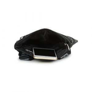 ARMANI EXCHANGE – Tracolla Unisex Regolabile Logata Nero