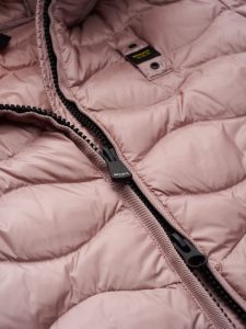 BLAUER – PIUMINO Donna AD ONDE CON CAPPUCCIO IN PELLICCIA LYDIA ROSA CAMEO SCURO