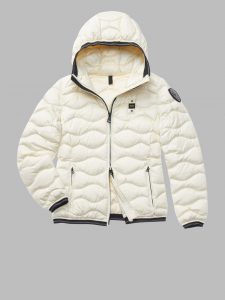 BLAUER – PIUMINO Donna AD ONDE CON CAPPUCCIO GEORGIA BIANCO