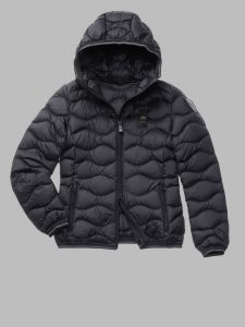 BLAUER – PIUMINO Donna AD ONDE CON CAPPUCCIO GEORGIA NERO