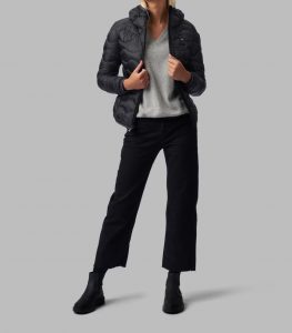 BLAUER – PIUMINO Donna AD ONDE CON CAPPUCCIO GEORGIA NERO