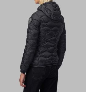 BLAUER – PIUMINO Donna AD ONDE CON CAPPUCCIO GEORGIA NERO