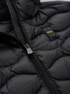 BLAUER – PIUMINO Donna AD ONDE CON CAPPUCCIO GEORGIA NERO