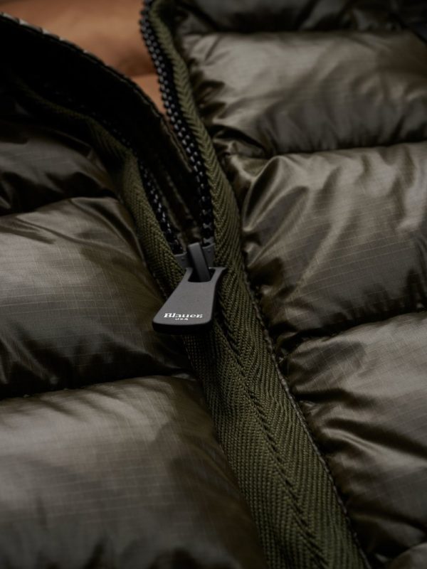 BLAUER – VIRGIL ECO PIUMINO Uomo IN NYLON VERDE