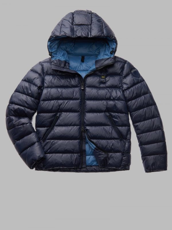 BLAUER – VIRGIL ECO PIUMINO Uomo IN NYLON BLU