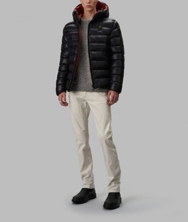 BLAUER – VIRGIL ECO PIUMINO Uomo IN NYLON NERO