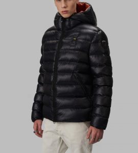 BLAUER – VIRGIL ECO PIUMINO Uomo IN NYLON NERO