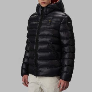 BLAUER – VIRGIL ECO PIUMINO Uomo IN NYLON NERO