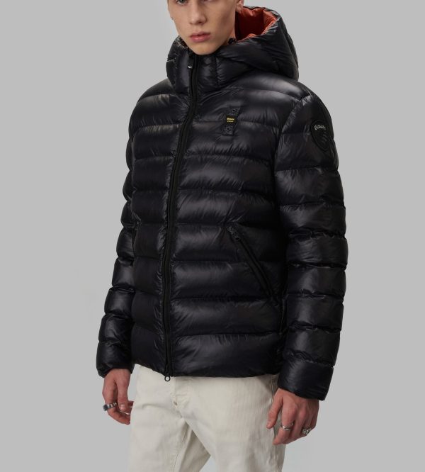 BLAUER – VIRGIL ECO PIUMINO Uomo IN NYLON NERO