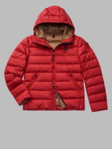 BLAUER – PIUMINO Uomo CON CAPPUCCIO SERGIO ROSSO / INTERNO TABACCO