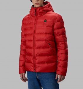 BLAUER – PIUMINO Uomo CON CAPPUCCIO SERGIO ROSSO / INTERNO TABACCO