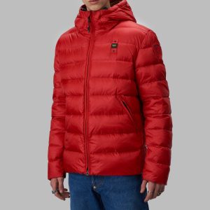 BLAUER – PIUMINO Uomo CON CAPPUCCIO SERGIO ROSSO / INTERNO TABACCO