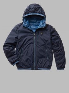 BLAUER – PIUMINO Uomo REVERSIBILE IMBOTTITURA ECO LENNON BLU