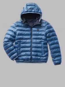 BLAUER – PIUMINO Uomo REVERSIBILE IMBOTTITURA ECO LENNON BLU