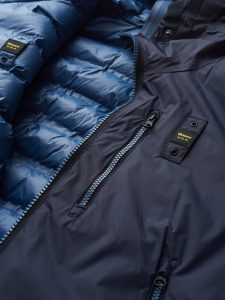 BLAUER – PIUMINO Uomo REVERSIBILE IMBOTTITURA ECO LENNON BLU