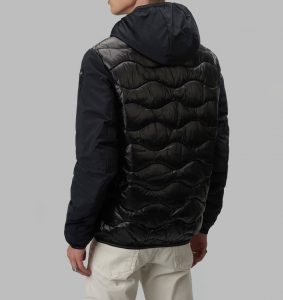 BLAUER – Piumino Uomo Nylon e Neoprene con Taschino Nixon Nero