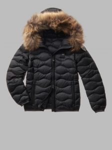 BLAUER – Piumino Corto Imbottito Piuma Aldie Nero