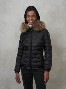 BLAUER – Piumino Corto Imbottito Piuma Aldie Nero