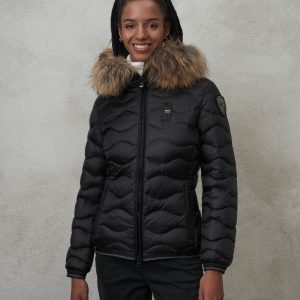 BLAUER – Piumino Corto Imbottito Piuma Aldie Nero