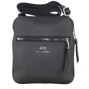 ARMANI EXCHANGE – Borsello Uomo Messenger in Pelle Sintetica a Grana Nero