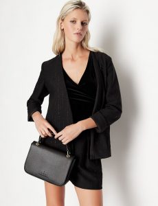 ARMANI EXCHANGE – Borsa Donna con Manico e Tracolla Nero
