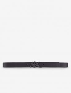 ARMANI EXCHANGE – Cintura in pelle con fibbia logo