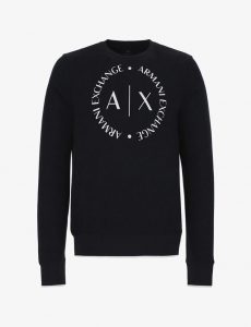 ARMANI EXCHANGE – Felpa con Maxi-Logo Tondo