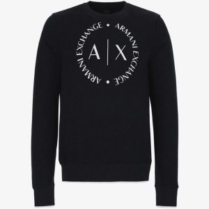 ARMANI EXCHANGE – Felpa con Maxi-Logo Tondo